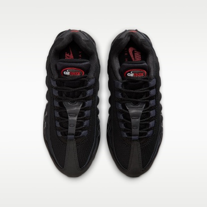 Nike Air Max 95 Big Bubble Schuh (ältere Kinder) – Schwarz/Anthracite/Iron Grey/University Red