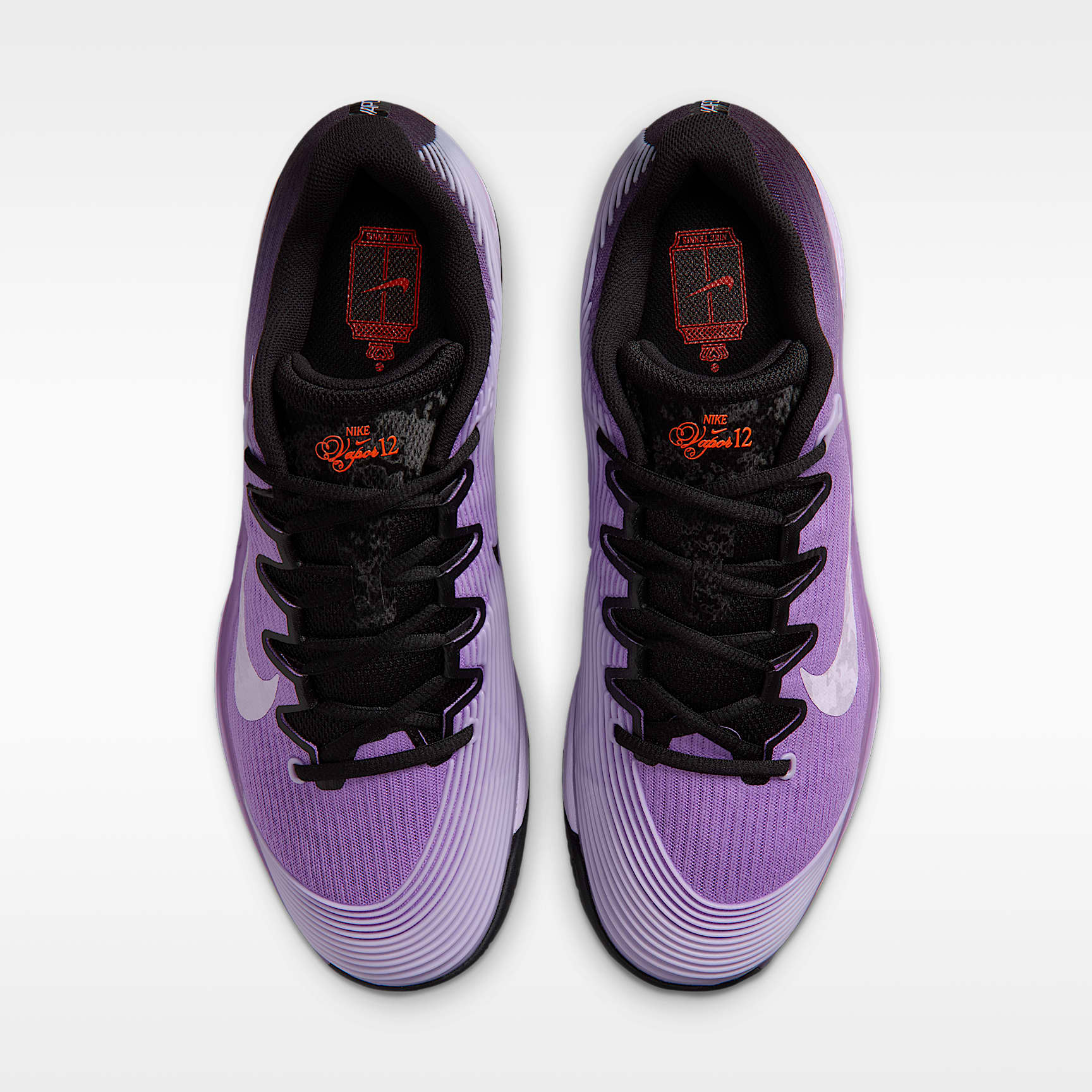 Nike Zoom Vapor 12 PRM Tennisschuhe für Clay Courts (Herren) – Bright Violet/Schwarz/Infrared 23/Violet Mist