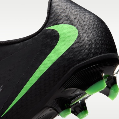 Nike Phantom 6 Low Academy Fußballschuh für verschiedene Böden – Schwarz/Schwarz/Illusion Green