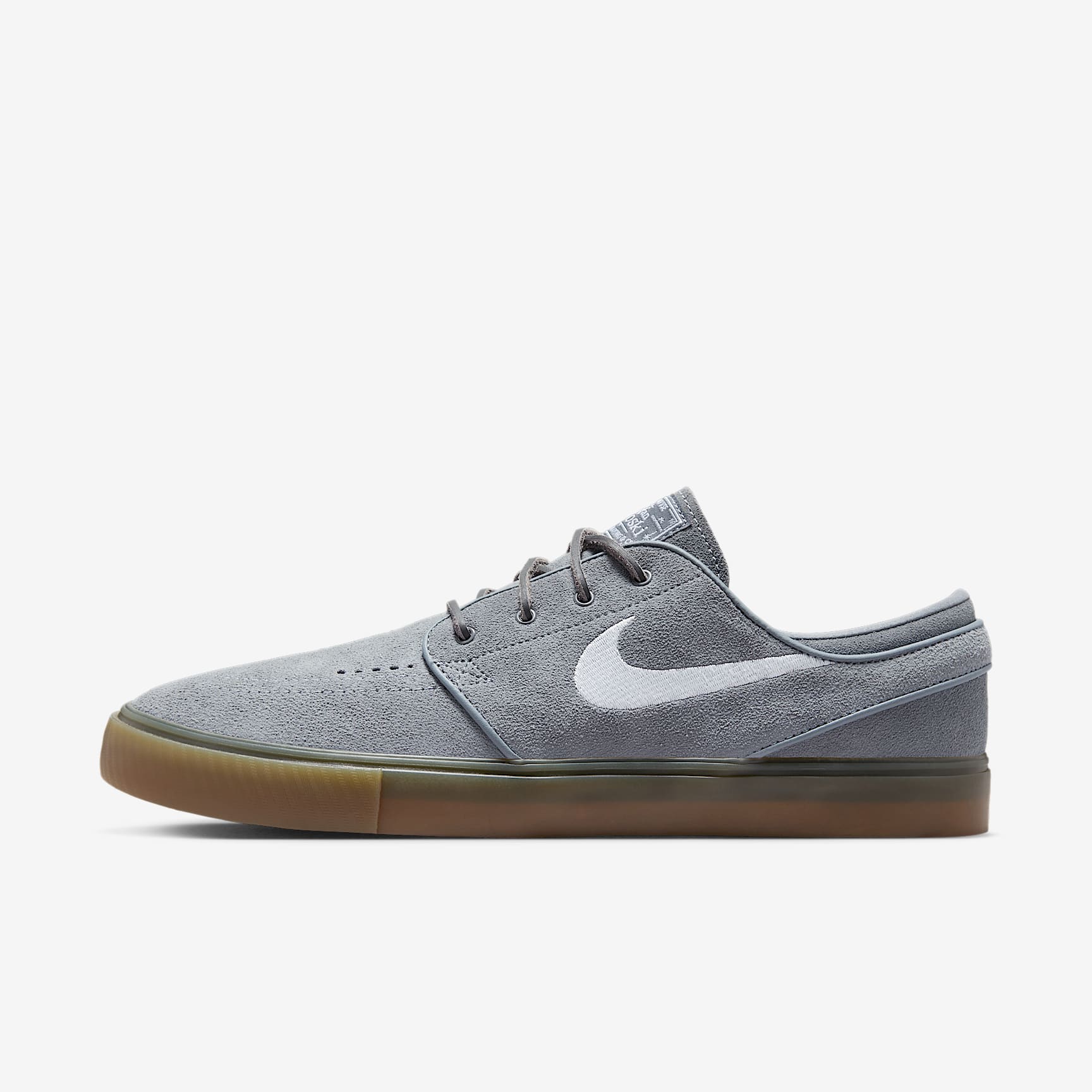 Nike SB Zoom Janoski OG+ Skateschuh – Cool Grey/Cool Grey/Gum Light Brown/Weiß