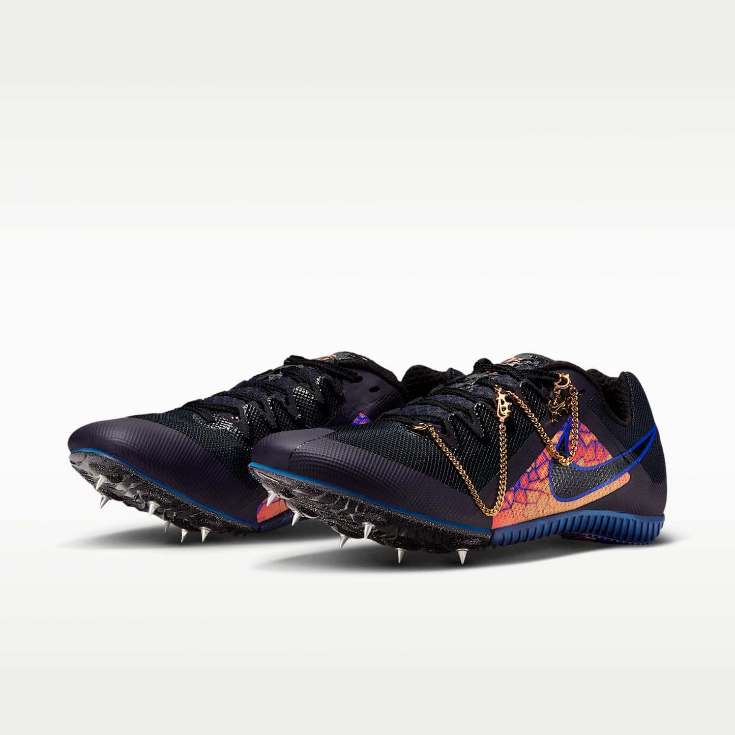 Nike Zoom Rival Multi Glam Mehrkampf-Leichtathletik-Spikes – Dark Obsidian/Orange Pulse/Indigo Burst/Schwarz