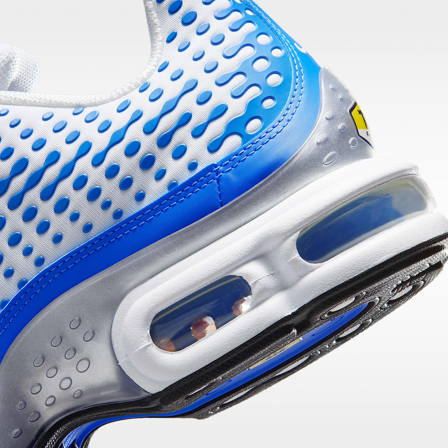 Nike Air Max Plus VII Schuh (Herren) – Weiß/Blue Crystal/Metallic Silver/Weiß