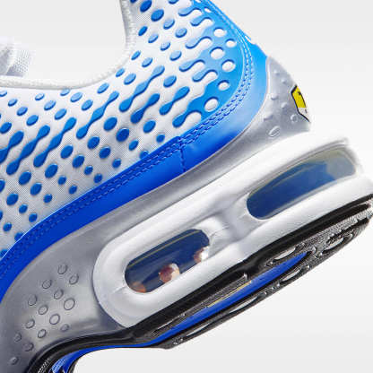 Nike Air Max Plus VII Schuh (Herren) – Weiß/Blue Crystal/Metallic Silver/Weiß