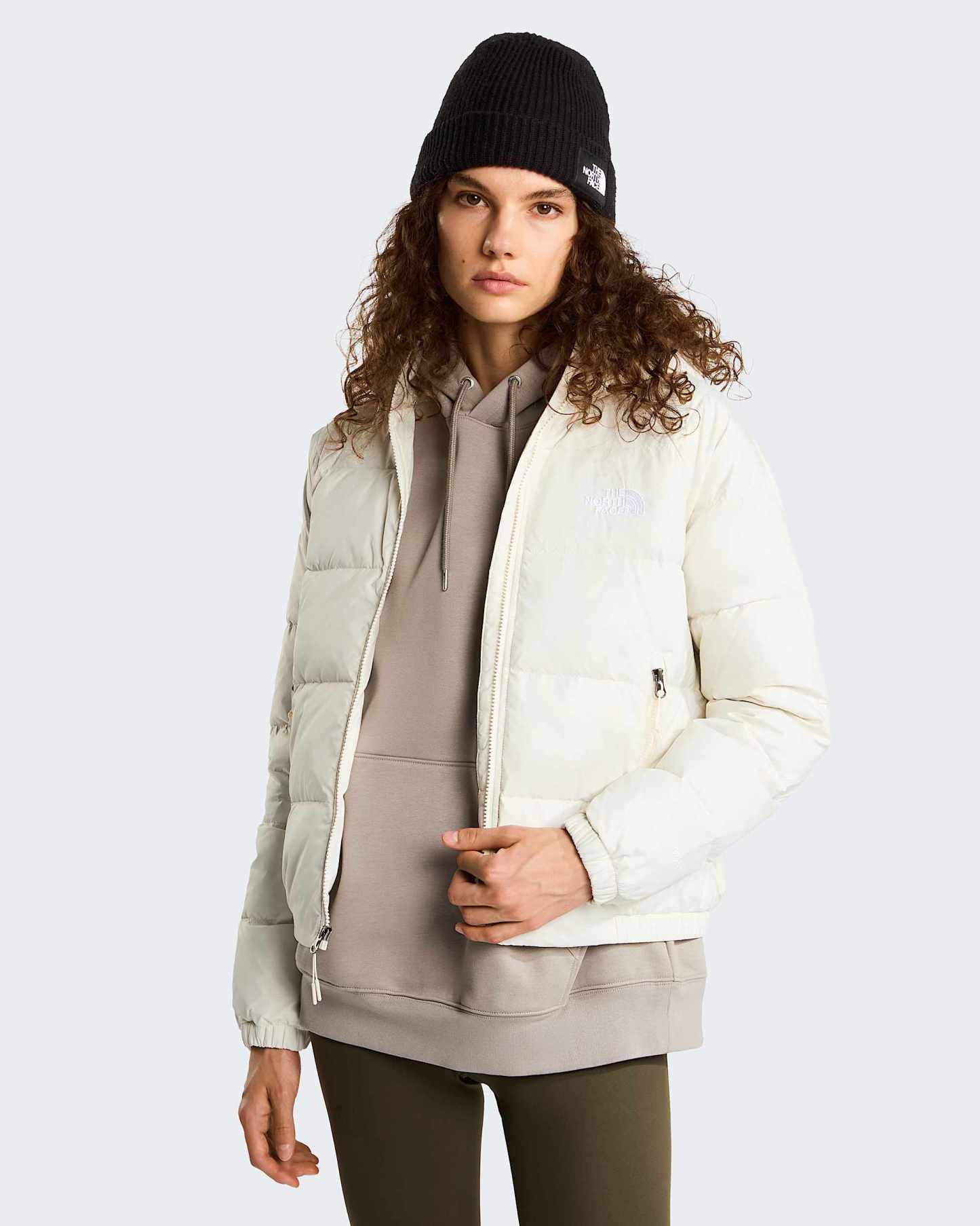 Hydrenalite™ Daunenjacke mit Kapuze Damen – White Dune