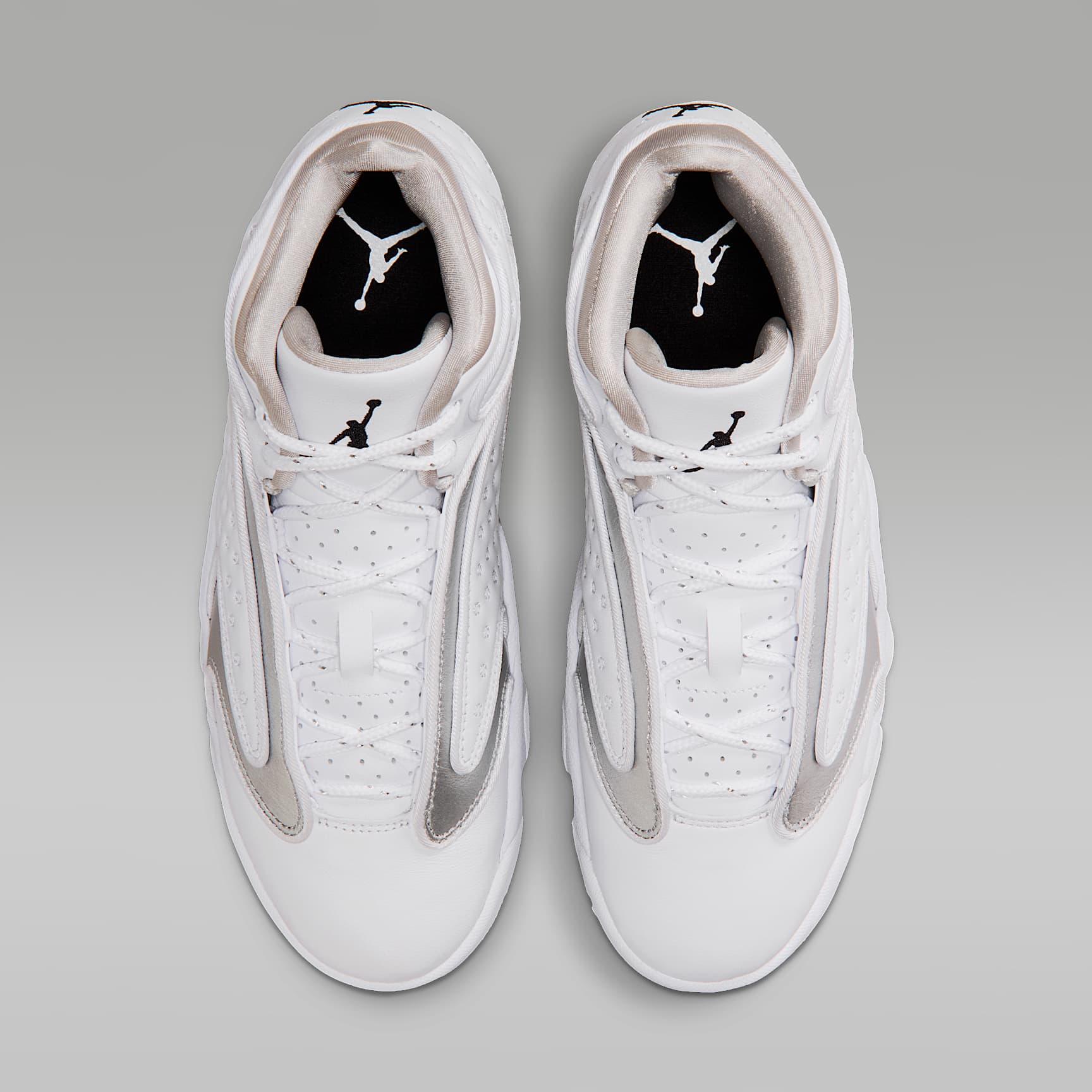 Air Jordan OG Damenschuh – Weiß/Schwarz/Metallic Silver