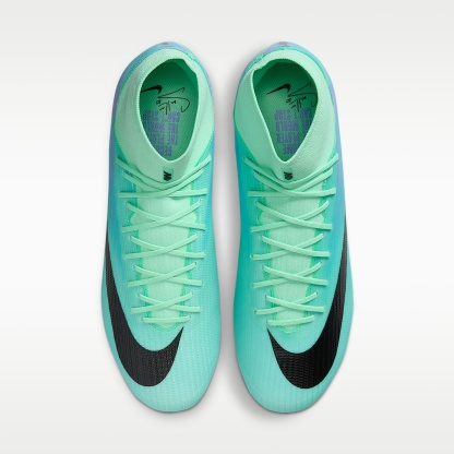 Nike Mercurial Superfly 11 Academy „Sam Kerr“ High-Top-Fußballschuh für verschiedene Böden – Green Glow/Fuchsia Dream/Lagoon Pulse/Schwarz