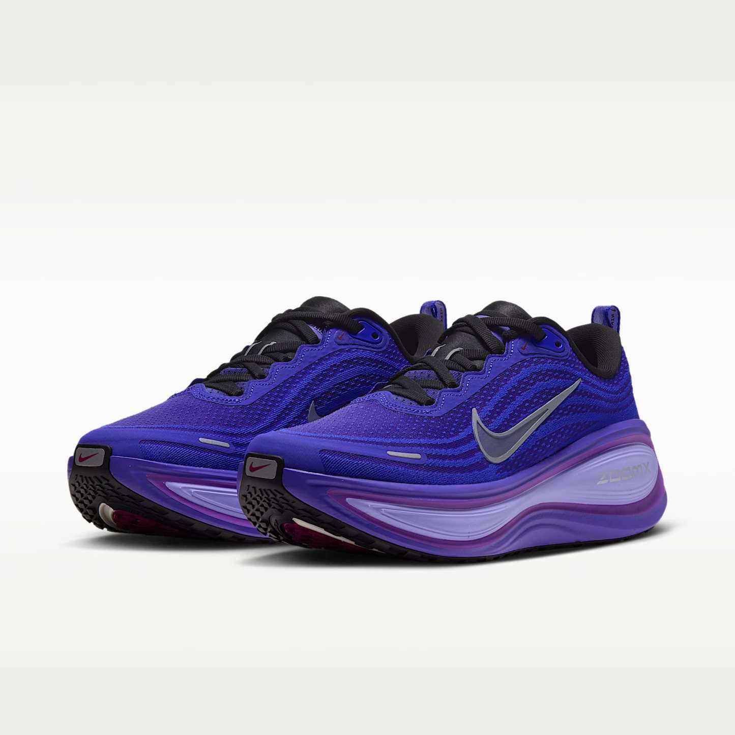 Nike Vomero Plus Straßenlaufschuh (Damen) – Schwarz/Persian Violet/Vivid Violet/Metallic Silver