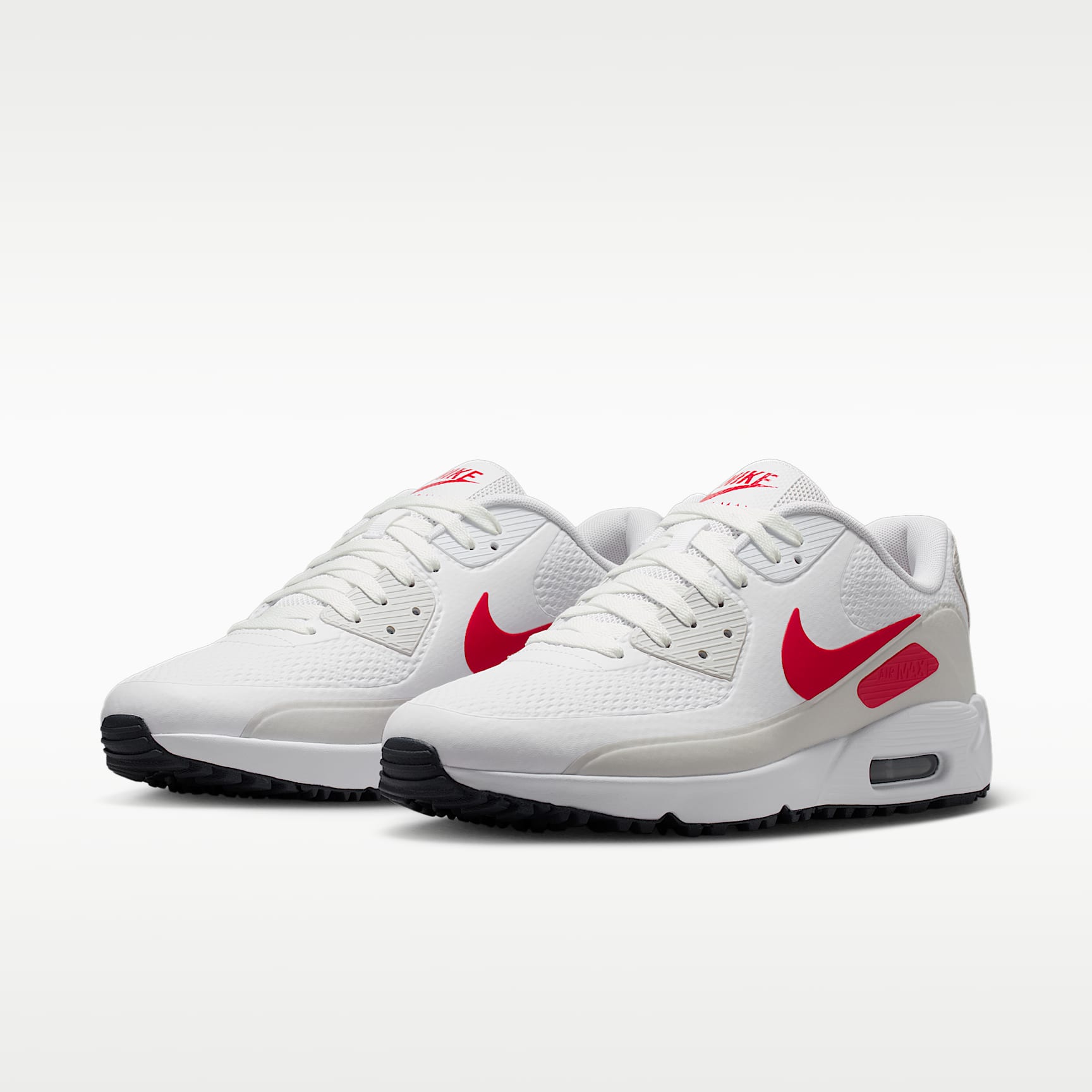 Nike Air Max 90 G Golfschuh – Weiß/Photon Dust/Midnight Navy/Fire Red