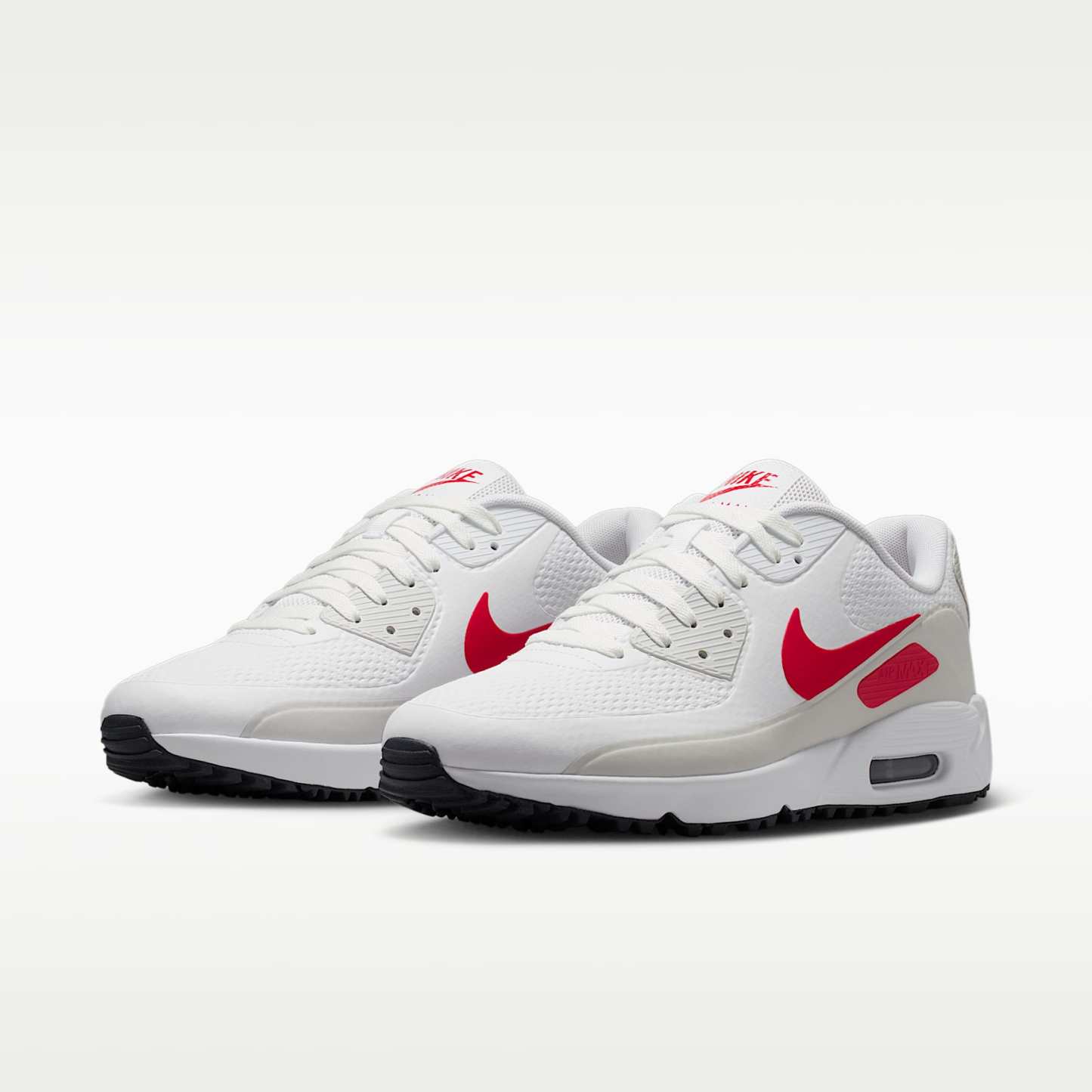 Nike Air Max 90 G Golfschuh – Weiß/Photon Dust/Midnight Navy/Fire Red