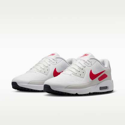 Nike Air Max 90 G Golfschuh – Weiß/Photon Dust/Midnight Navy/Fire Red