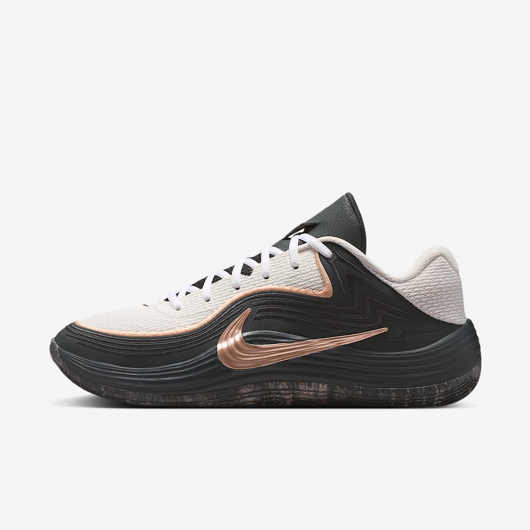 Nike Precision 8 Low Basketballschuh (Herren) – Anthracite/Sail/Sunset Haze/Sunset Haze