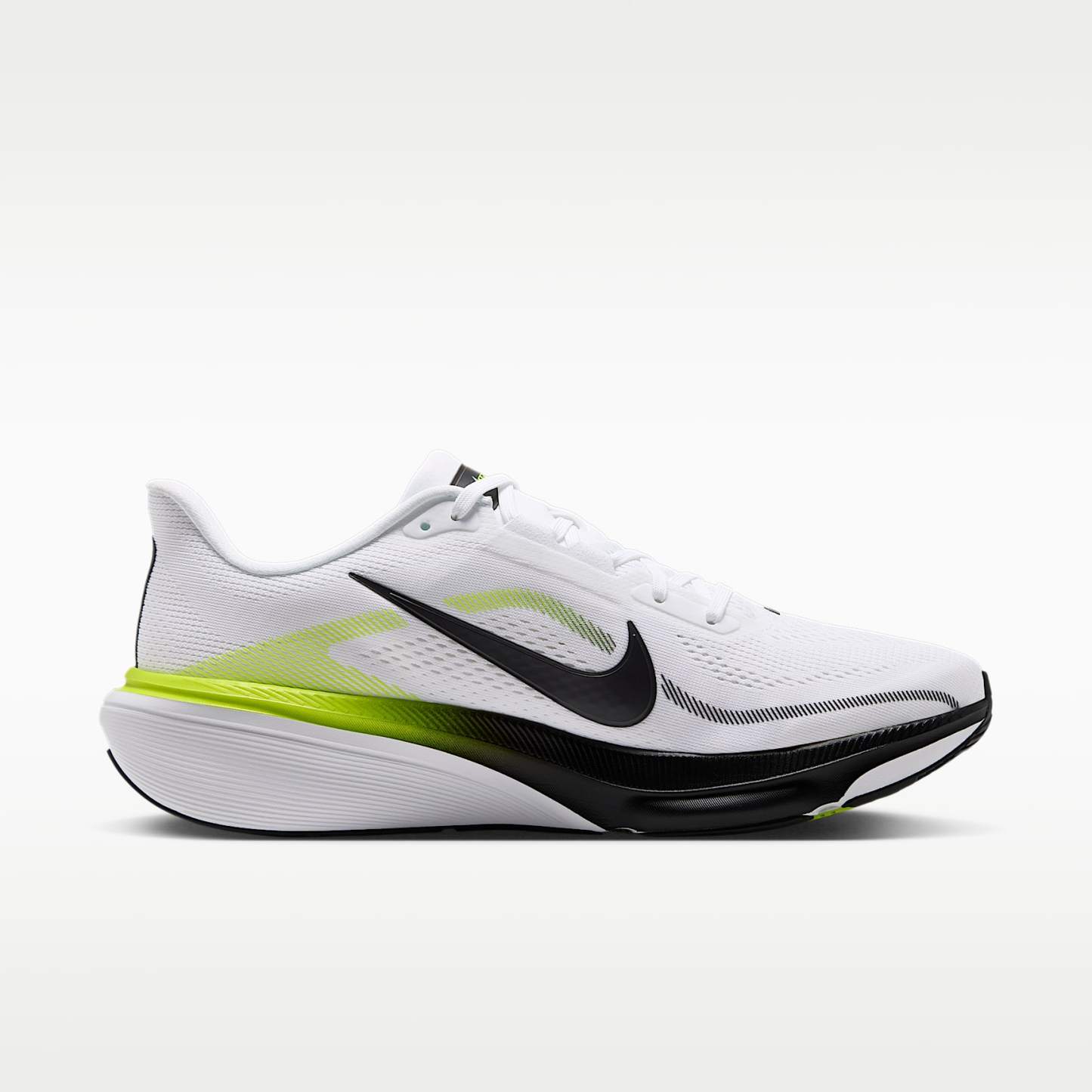 Nike Pegasus 42 Straßenlaufschuh (Herren) – Weiß/Lemon Venom/Weiß/Schwarz