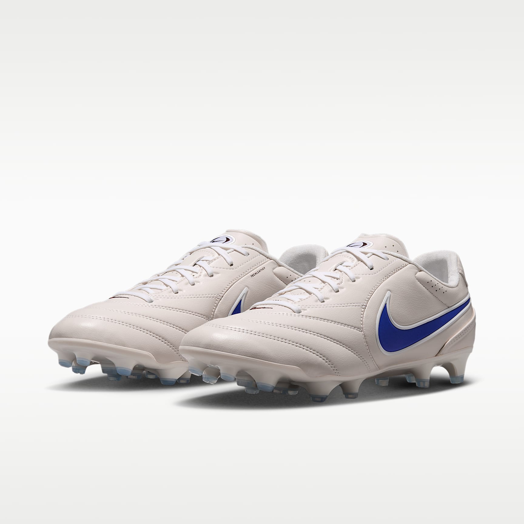 Nike Tiempo Ligera Pro Low-Top-Fußballschuh für normalen Rasen – Chalk/Weiß/Racer Blue