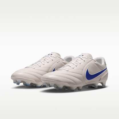 Nike Tiempo Ligera Pro Low-Top-Fußballschuh für normalen Rasen – Chalk/Weiß/Racer Blue