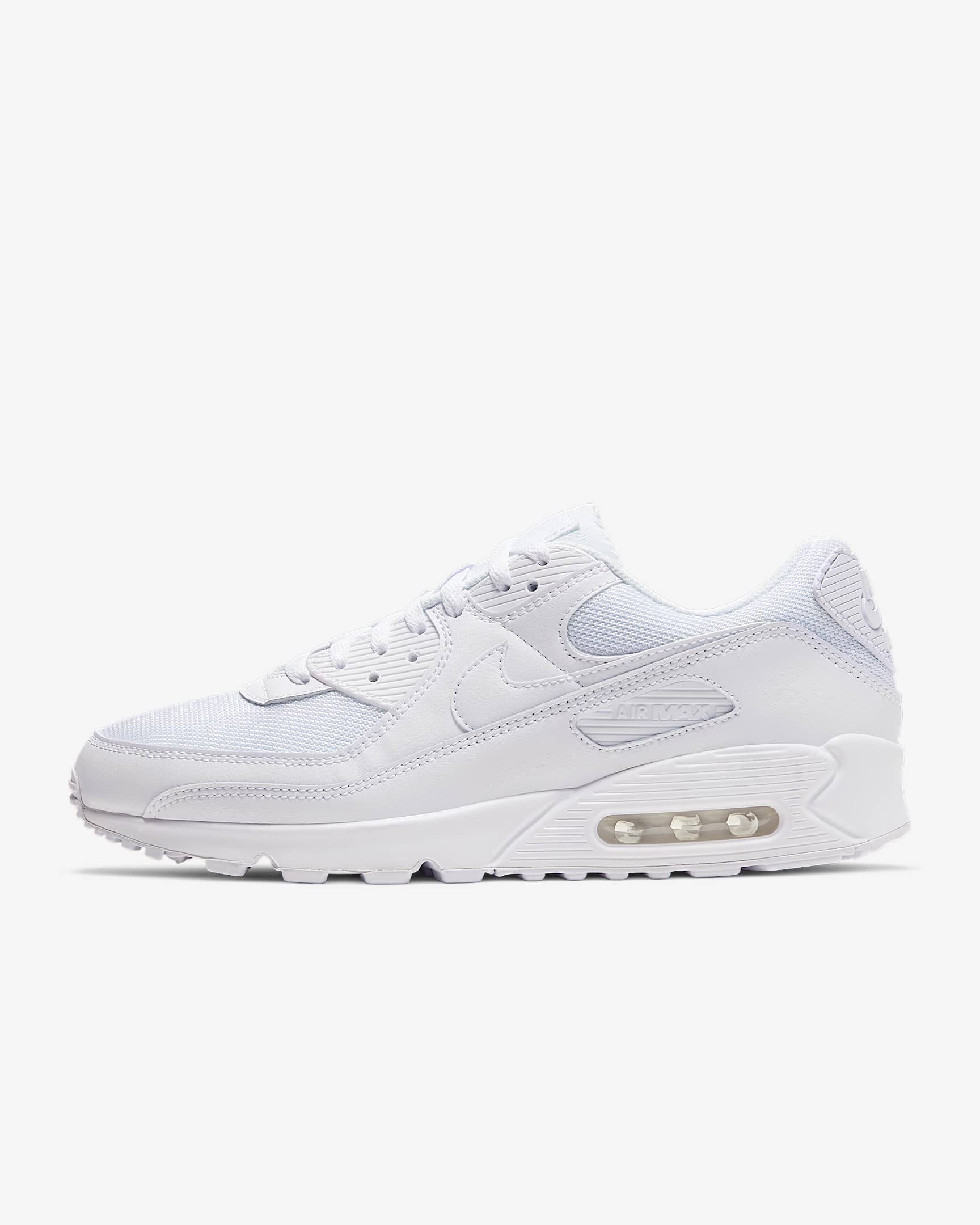 Nike Air Max 90 Herrenschuh – Weiß/Weiß/Wolf Grey/Weiß