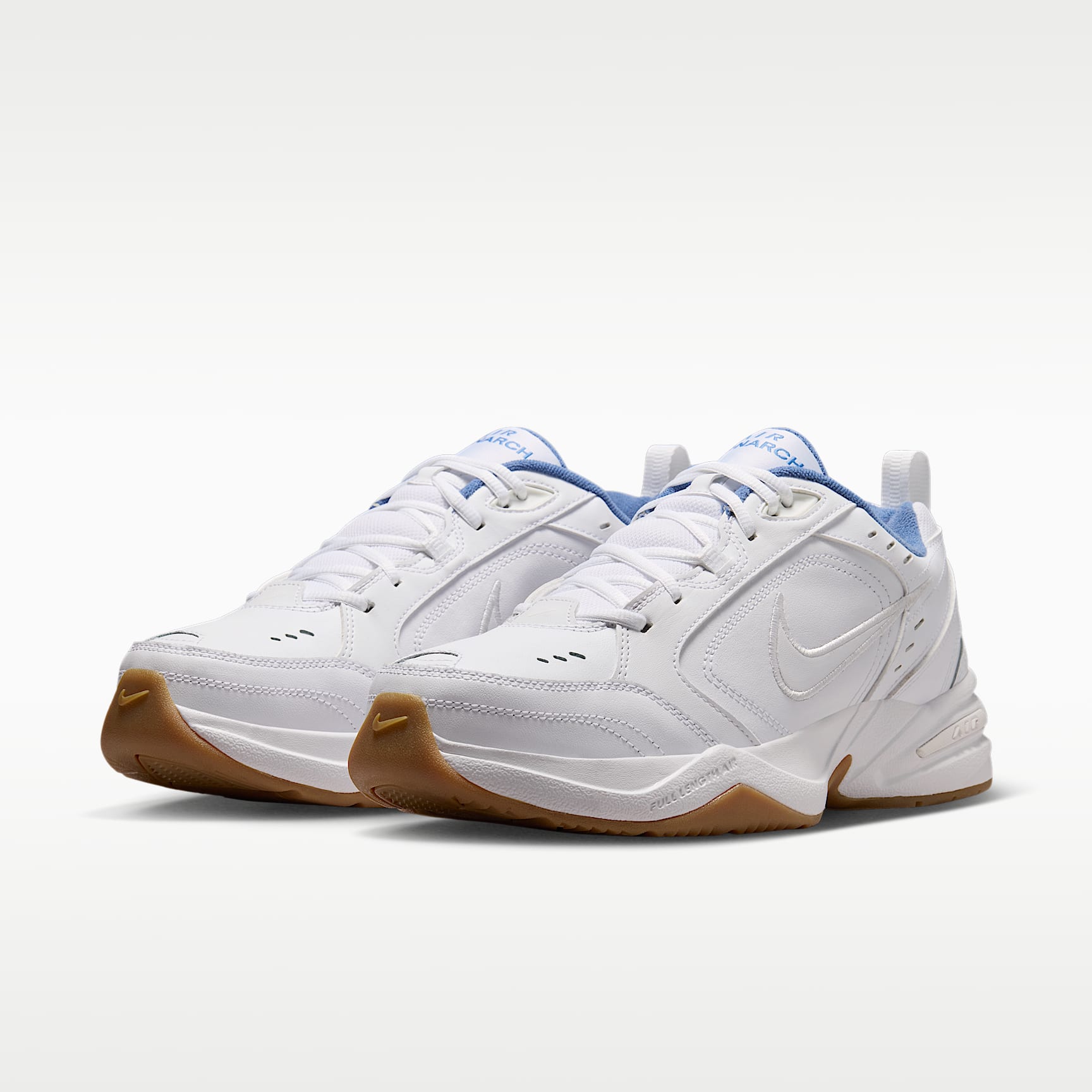Nike Air Monarch IV Workout-Schuh für Herren – Weiß/Indigo Storm/Gum Light Brown/Weiß