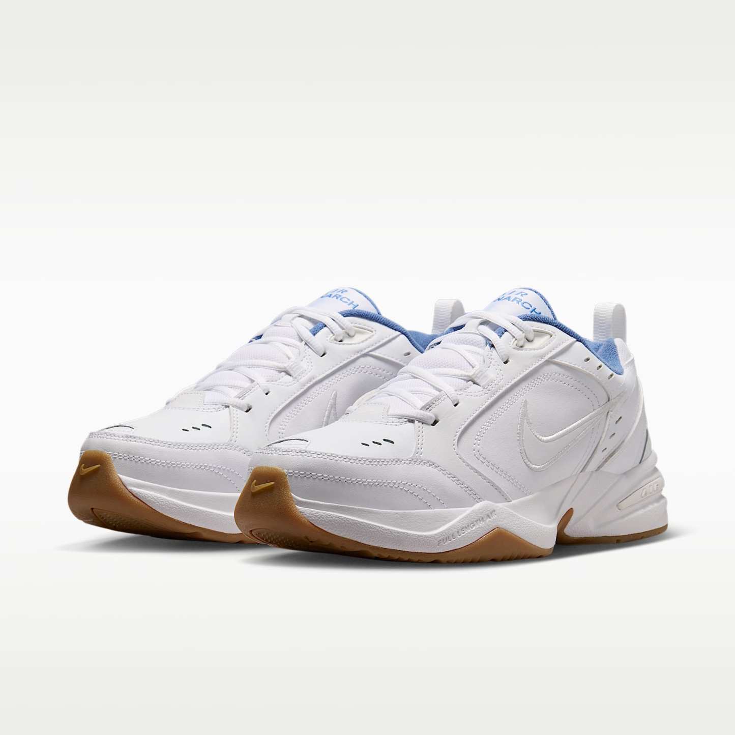 Nike Air Monarch IV Workout-Schuh für Herren – Weiß/Indigo Storm/Gum Light Brown/Weiß