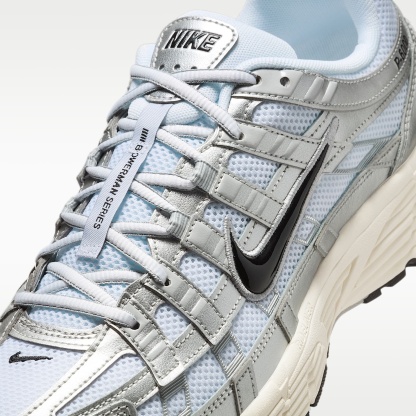 Nike P-6000 Schuh – Weiß/Metallic Silver/Flat Silver/Schwarz