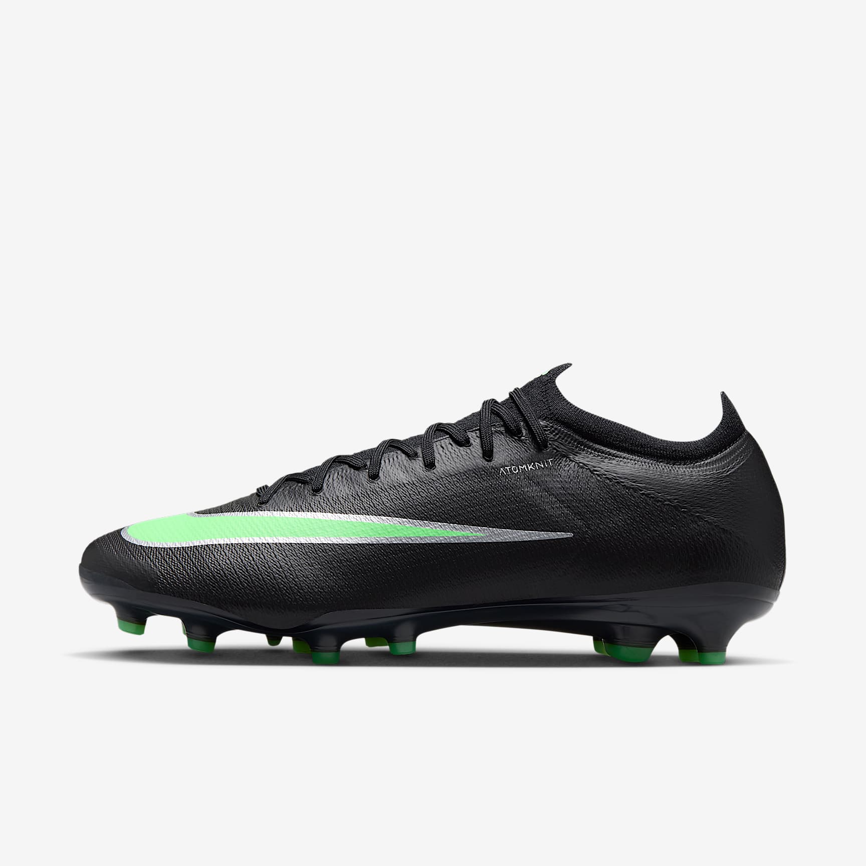 Nike Mercurial Vapor 17 Elite Low-Top-Fußballschuh für Kunstrasen – Schwarz/Schwarz/Illusion Green