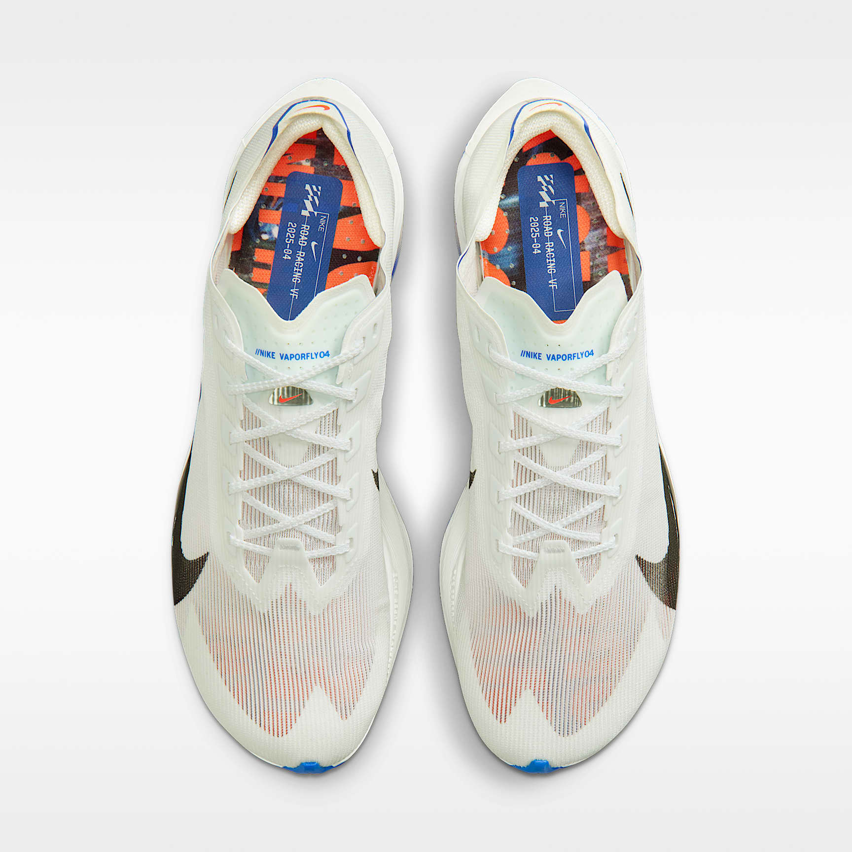 Nike Vaporfly 4 Straßenlaufschuh für Wettkämpfe (Herren) – Weiß/Racer Blue/Silt Red/Schwarz