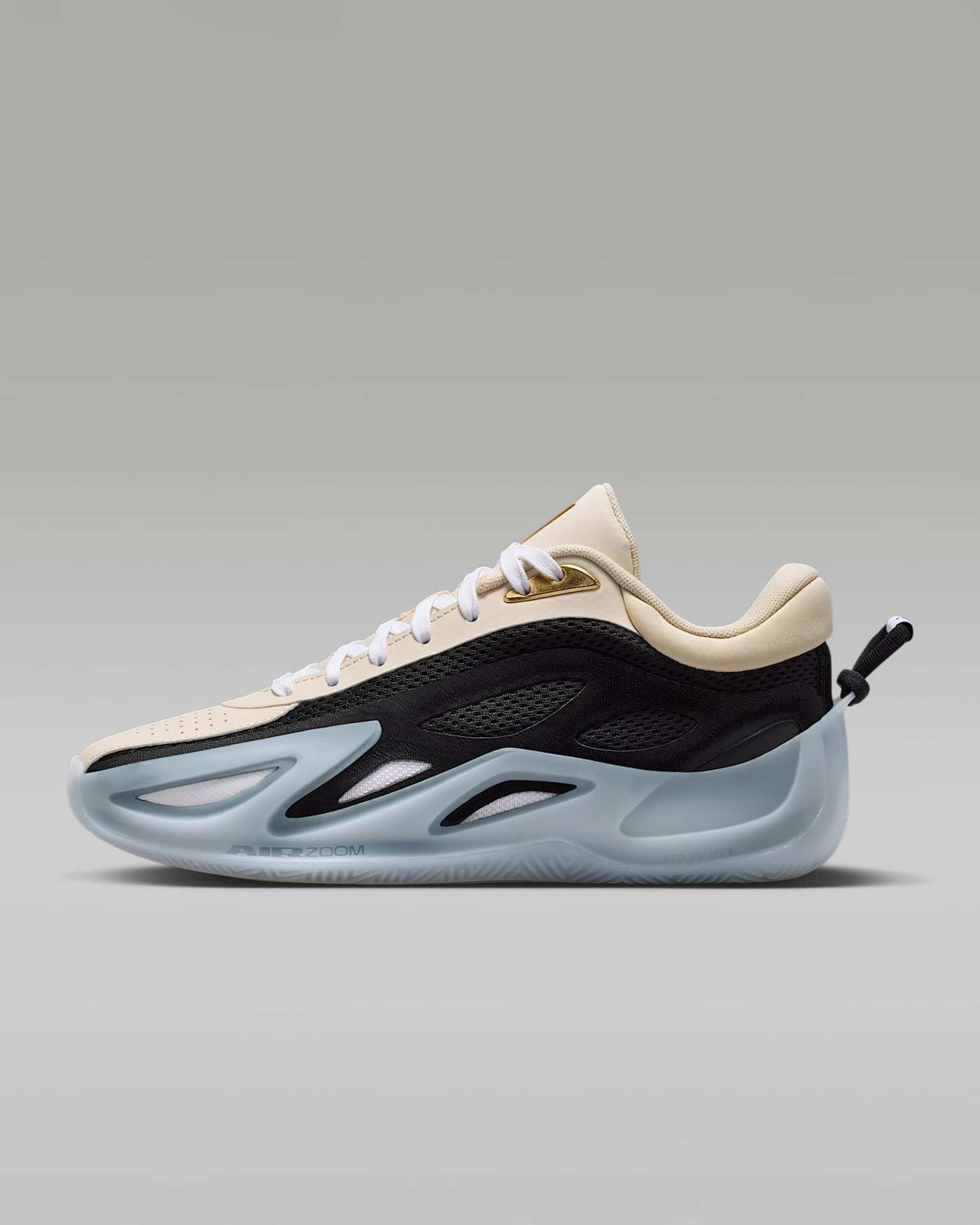 Jordan Heir Series 2 "Precious Medals" Basketballschuh – Pearl White/Schwarz/Metallic Gold/Weiß