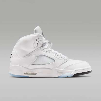 Air Jordan 5 Retro OG "White Metallic" Schuh (Herren) – Weiß/Metallic Silver/Schwarz