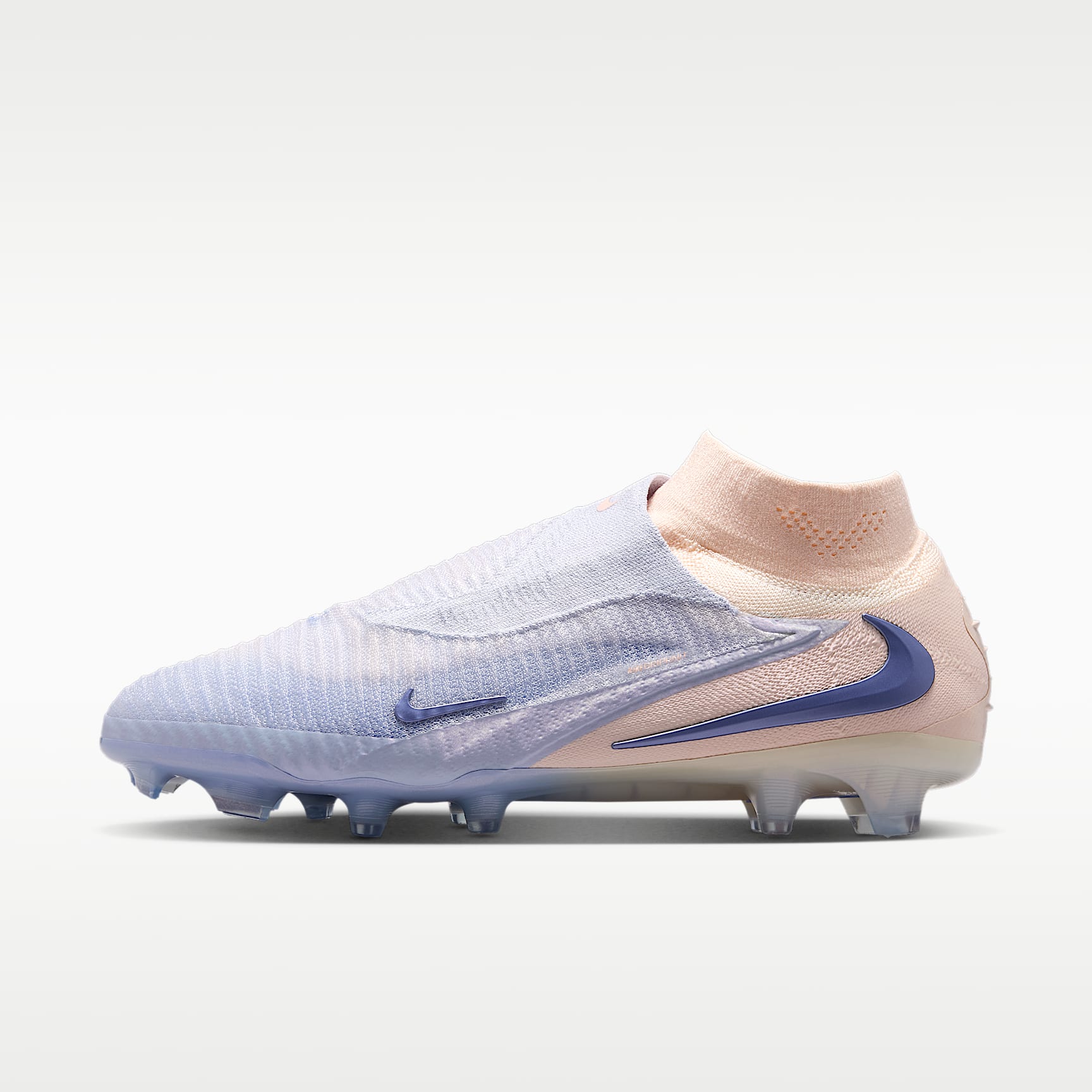 Nike Phantom 6 High Elite LV8 Fußballschuh für normalen Rasen – Ghost/Guava Ice/Ghost