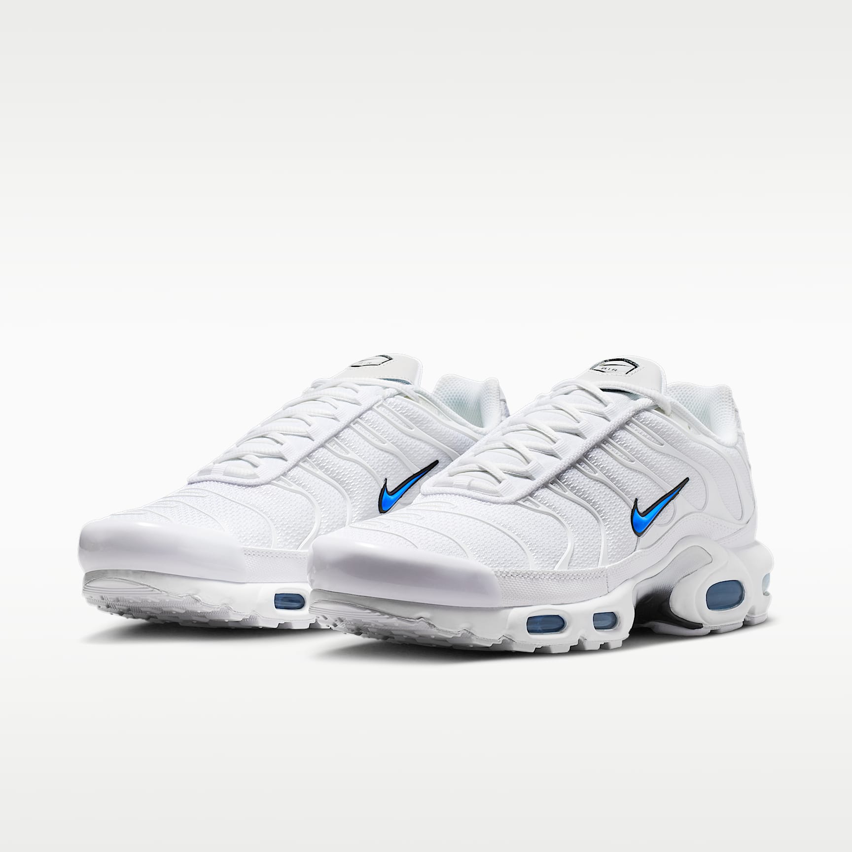 Nike Air Max Plus Schuh (Herren) – Weiß/Schwarz/Blue Crystal