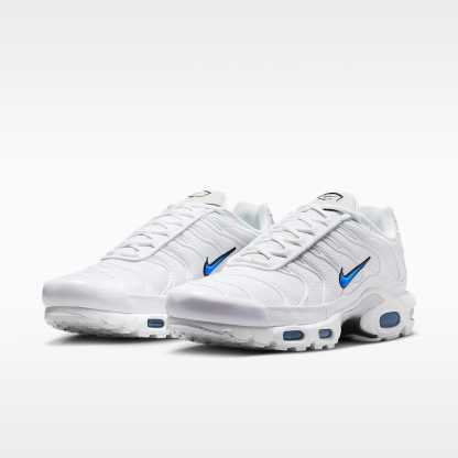 Nike Air Max Plus Schuh (Herren) – Weiß/Schwarz/Blue Crystal
