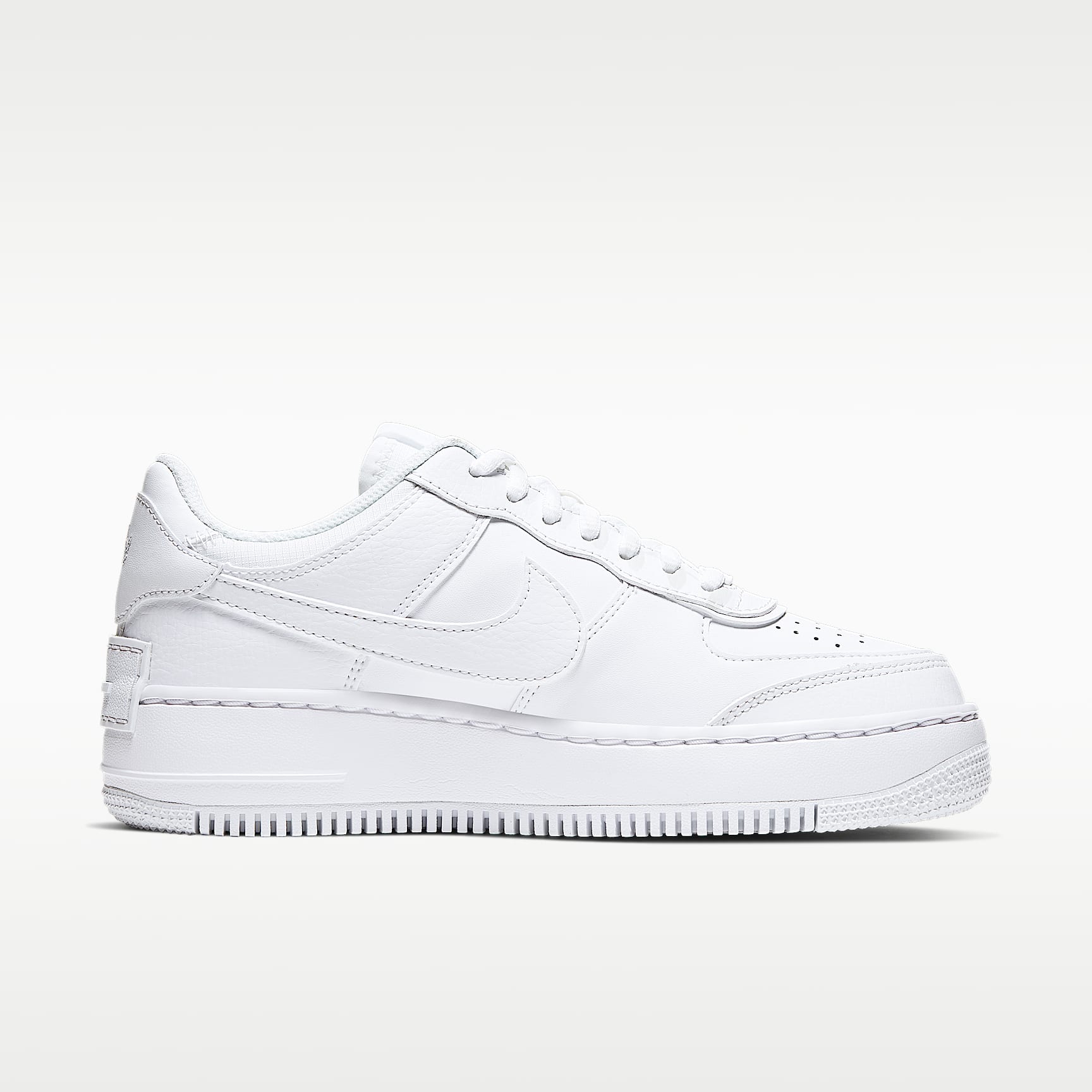 Nike Air Force 1 Shadow Damenschuhe – Weiß/Weiß/Weiß