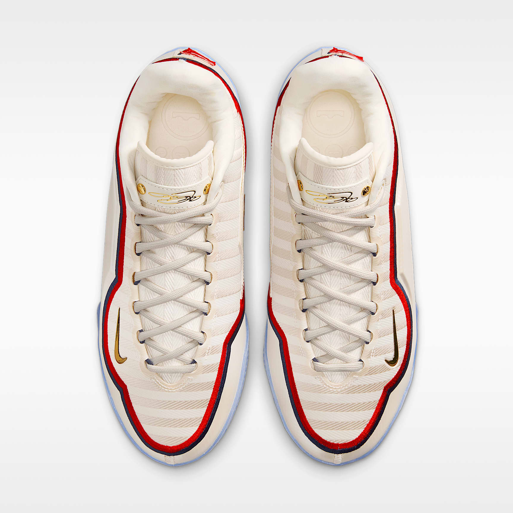 LeBron XXIII "Old Glory" Basketballschuh – Pale Ivory/University Red/Midnight Navy/Metallic Gold