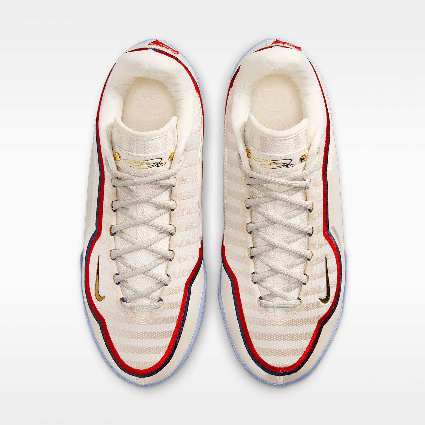 LeBron XXIII "Old Glory" Basketballschuh – Pale Ivory/University Red/Midnight Navy/Metallic Gold