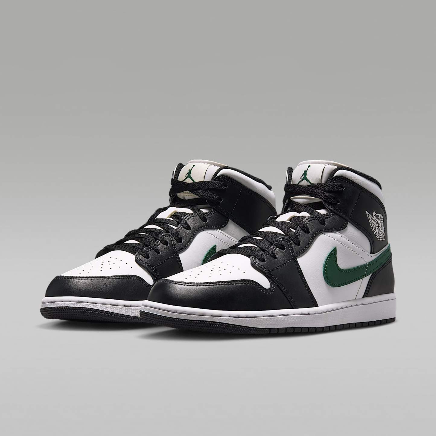 Air Jordan 1 Mid Herrenschuh – Schwarz/Gorge Green/Summit White