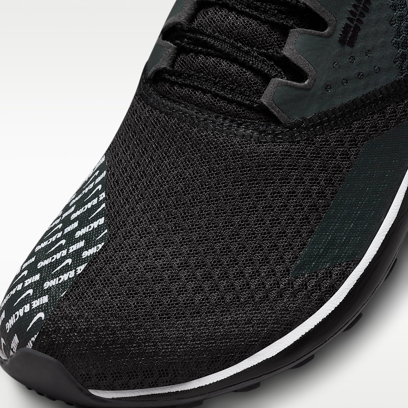 Nike Zoom Rival Waffle 6 Straßen- und Cross-Country-Laufschuhe für Wettkämpfe – Schwarz/Dark Smoke Grey/Weiß/Metallic Silver