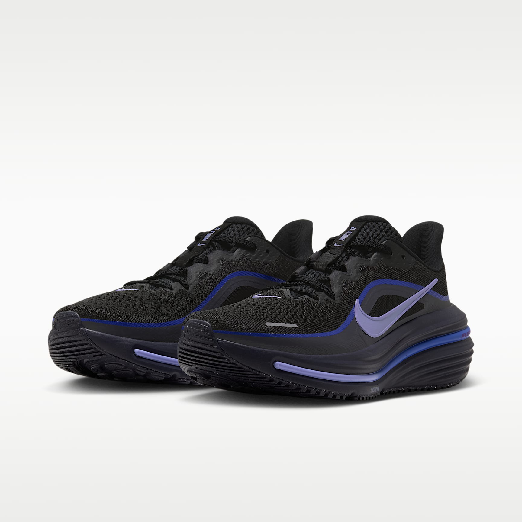 Nike Winflo 12 Straßenlaufschuh (Damen) – Schwarz/Gridiron/Persian Violet/Purple Pulse