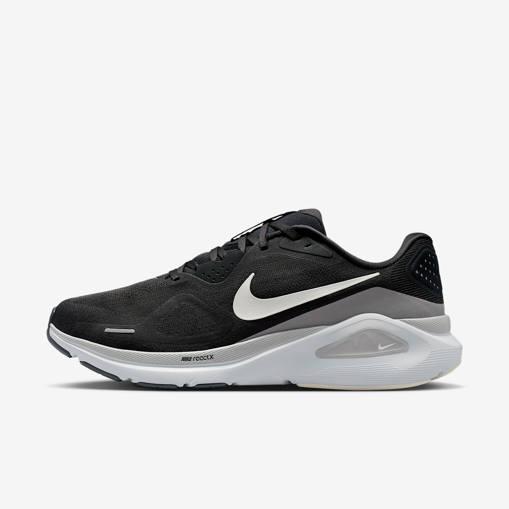 Nike Structure 26 Straßenlaufschuh (Herren) – Anthracite/Light Smoke Grey/Pure Platinum/Sail