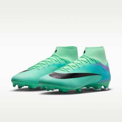 Nike Mercurial Superfly 11 Academy „Sam Kerr“ High-Top-Fußballschuh für verschiedene Böden – Green Glow/Fuchsia Dream/Lagoon Pulse/Schwarz