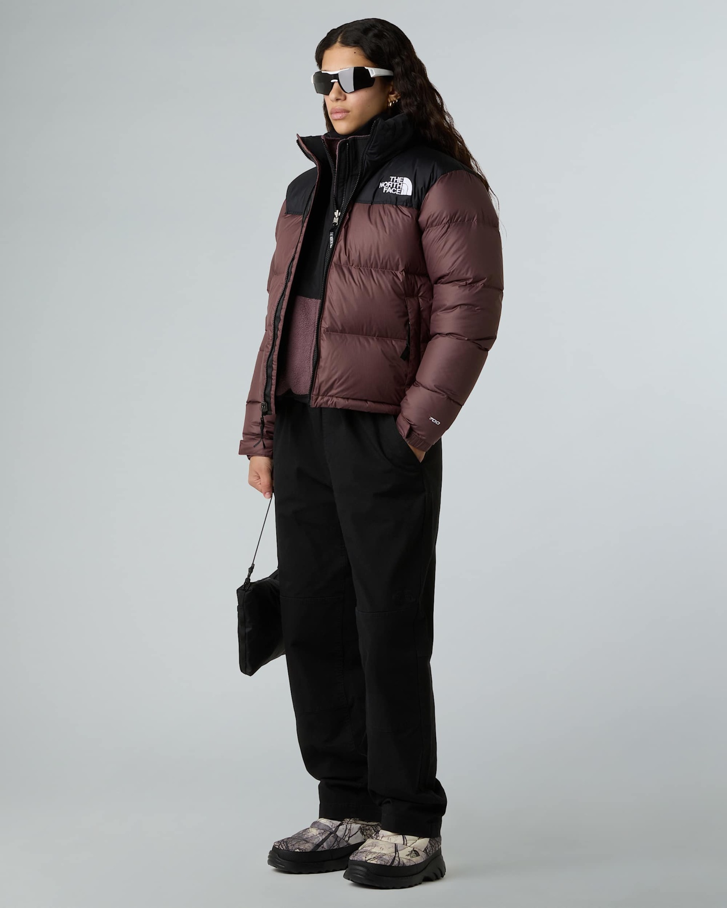 1996 Retro Nuptse Jacke für Damen – Tawny Quartz-TNF Black
