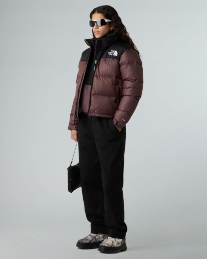 1996 Retro Nuptse Jacke für Damen – Tawny Quartz-TNF Black