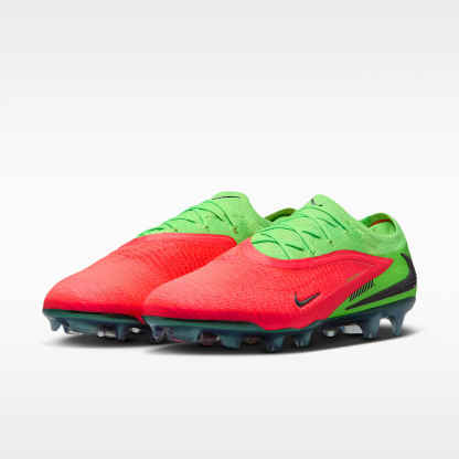 Nike Phantom 6 Low Elite "Erling Haaland" Fußballschuh für normalen Rasen – Hot Punch/Green Strike/Schwarz