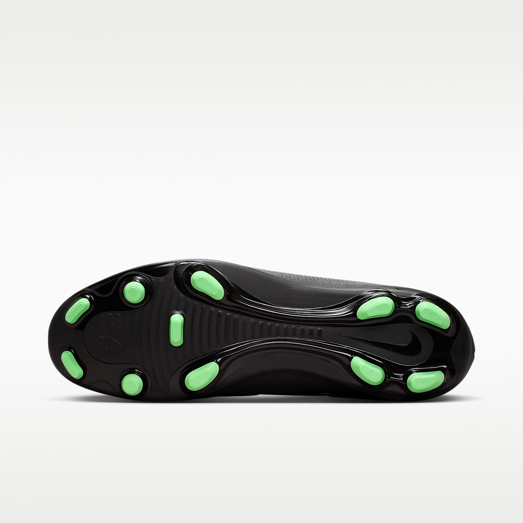 Nike Mercurial Vapor 17 Club Low-Top-Fußballschuh für verschiedene Böden – Schwarz/Schwarz/Illusion Green