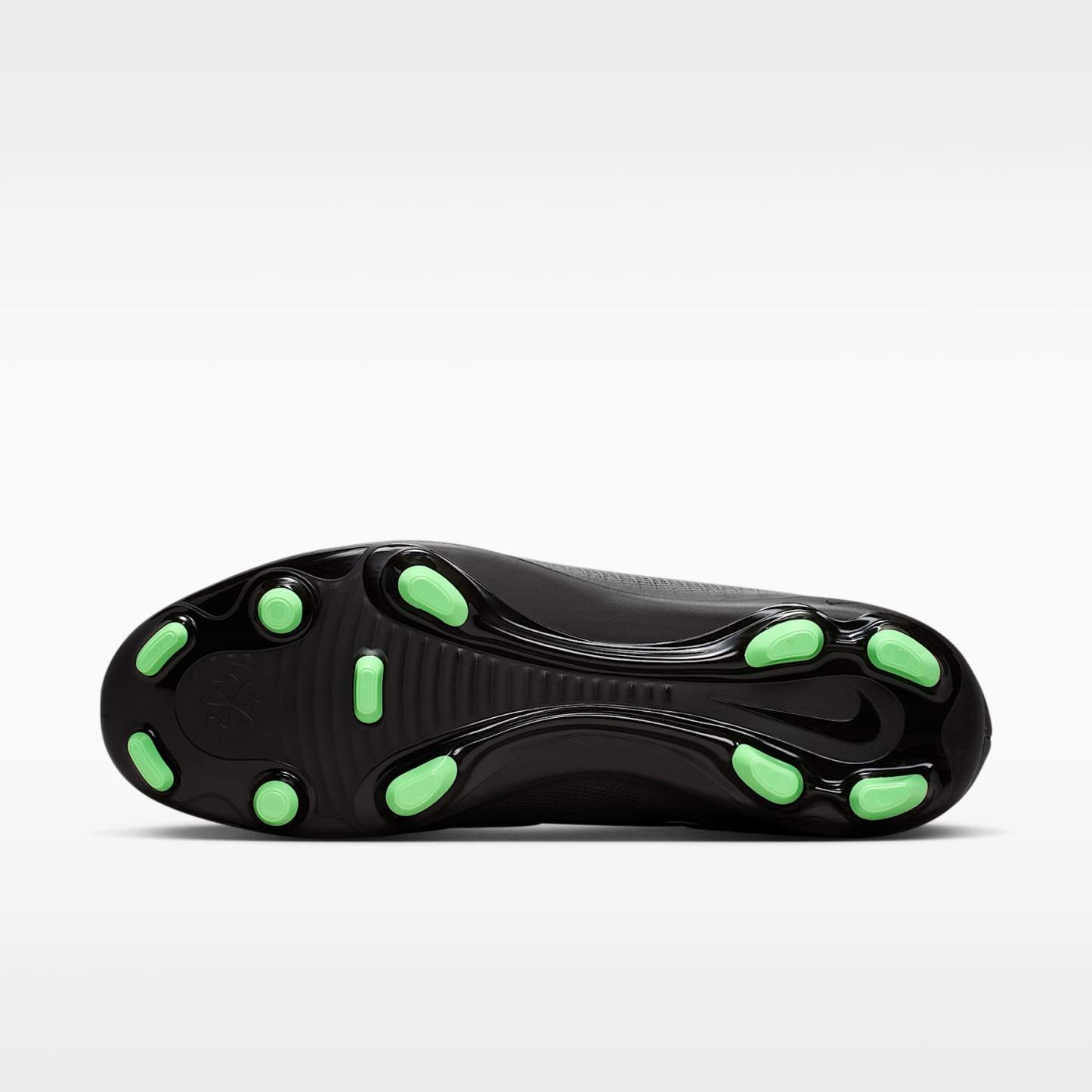 Nike Mercurial Vapor 17 Club Low-Top-Fußballschuh für verschiedene Böden – Schwarz/Schwarz/Illusion Green