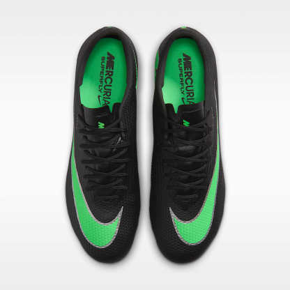 Nike Mercurial Superfly 11 Pro Low-Top-Fußballschuh für normalen Rasen – Schwarz/Schwarz/Illusion Green