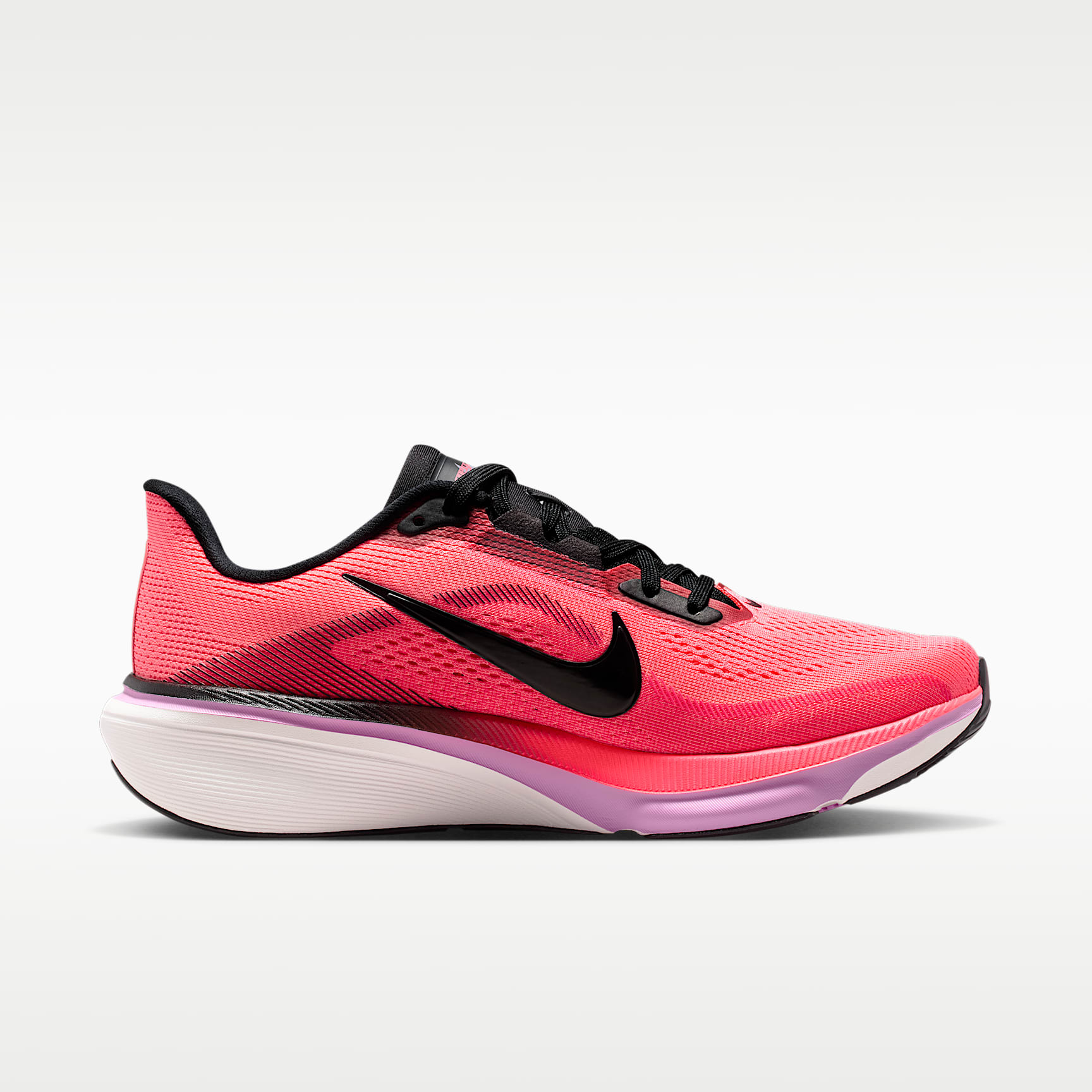 Nike Pegasus 42 Straßenlaufschuh (Damen) – Lava Glow/Flash Crimson/Light Magenta/Schwarz