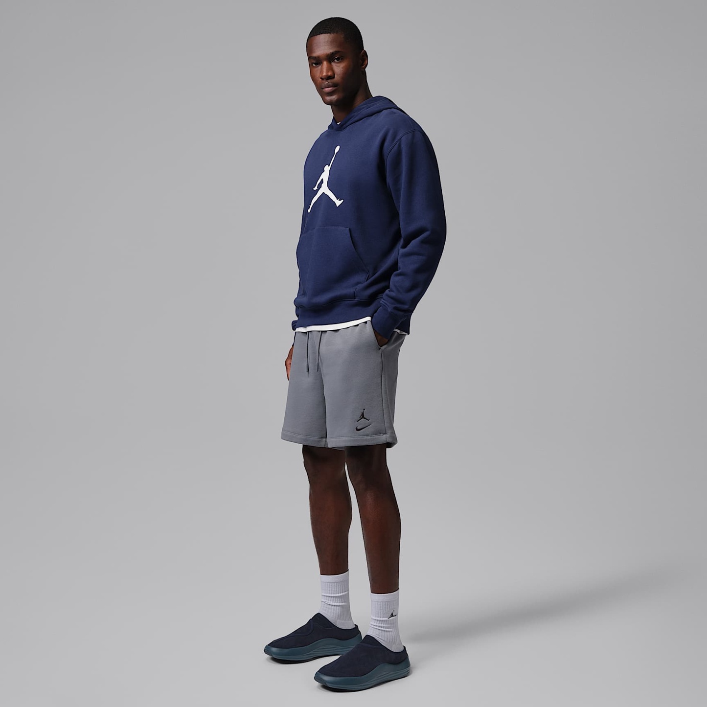 Jordan Future Mules (Herren) – Dark Obsidian/Blue Fox/Picante Red