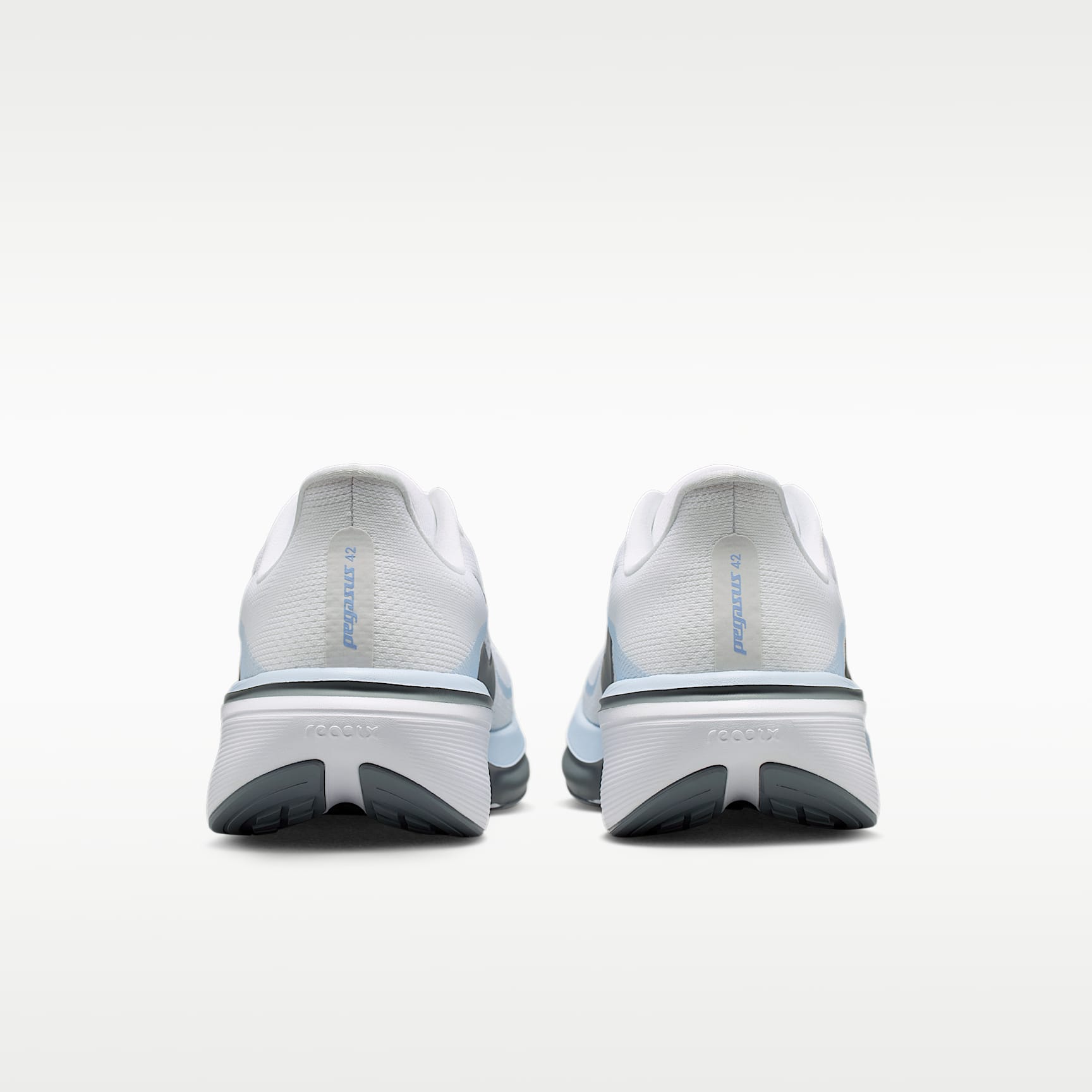 Nike Pegasus 42 Straßenlaufschuh (Herren) – Weiß/Grey Fog/Aluminum/Cool Grey