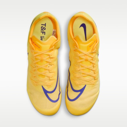 Nike Zoom Ja Fly 4 Laufspikes für Sprints – Citron Pulse/Volt Ice/University Gold/Indigo Burst