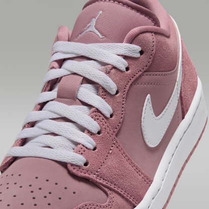 Air Jordan 1 Low Damenschuh – Rust Pink/Rust Pink/Weiß