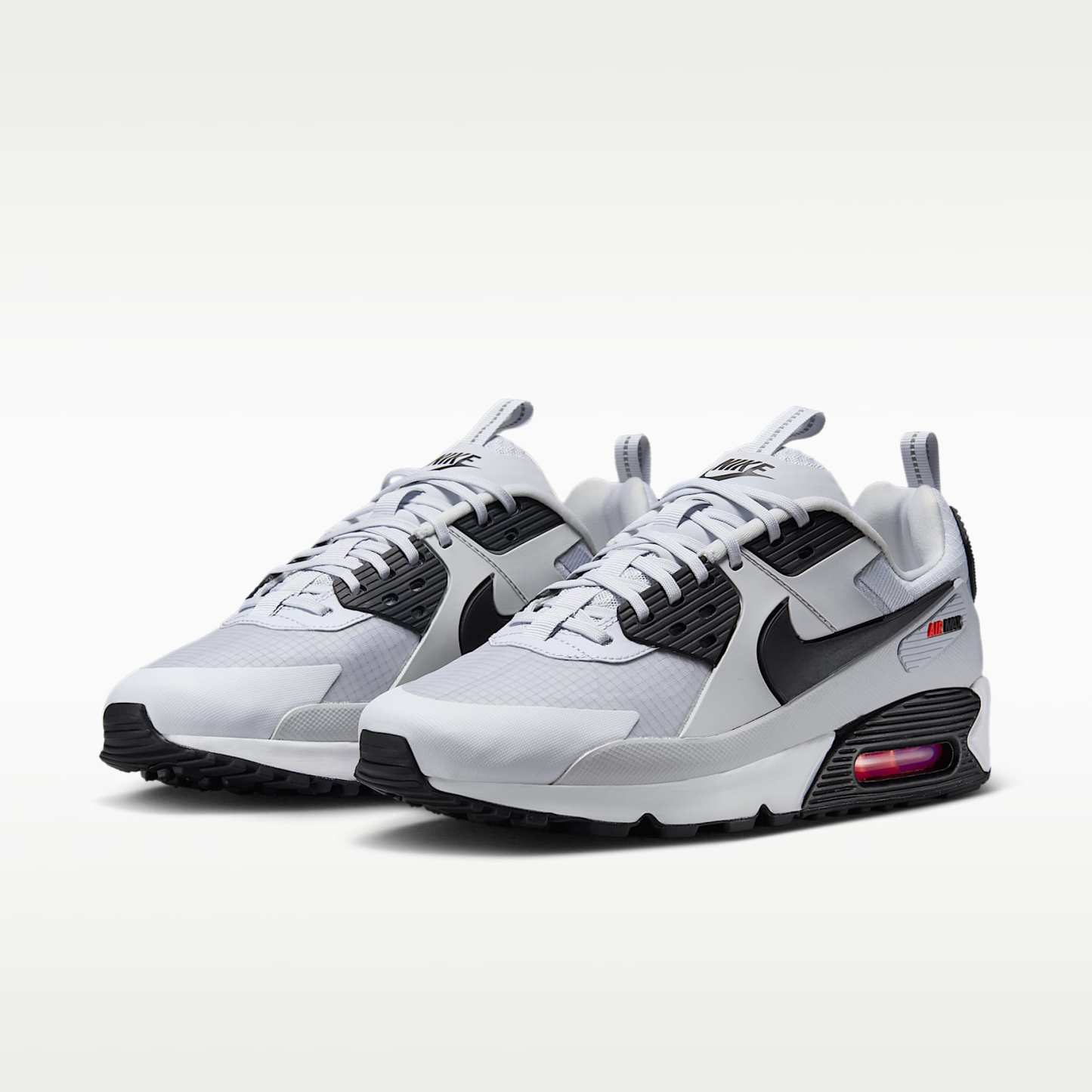 Nike Air Max 90 Drift Schuh (Herren) – Pure Platinum/Bright Crimson/Schwarz