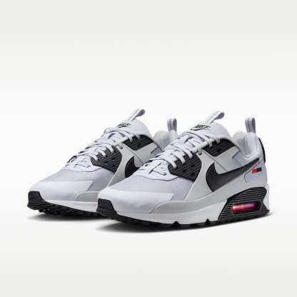 Nike Air Max 90 Drift Schuh (Herren) – Pure Platinum/Bright Crimson/Schwarz